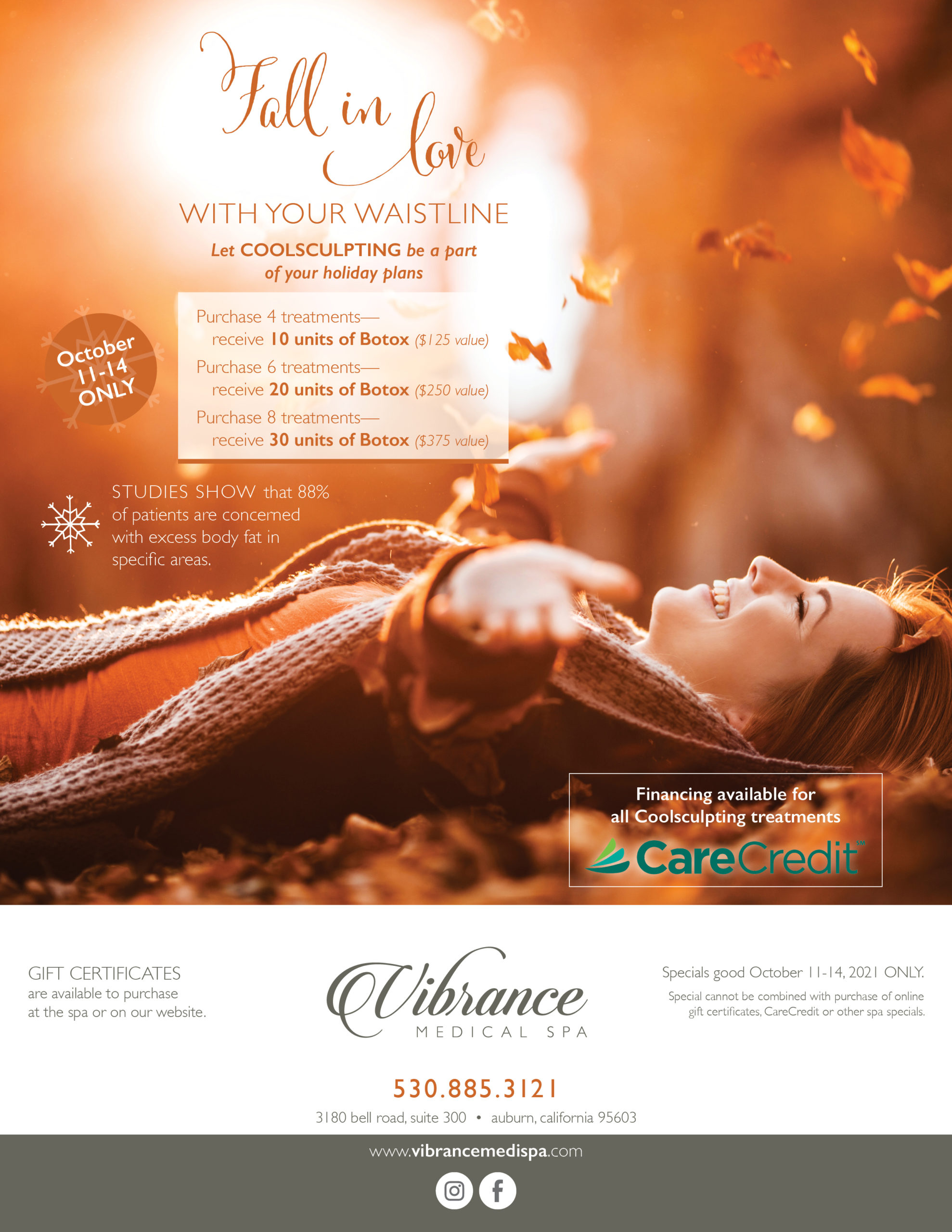 Fall in Love with your waistline, let coolsculpting be a part of your holiday plans